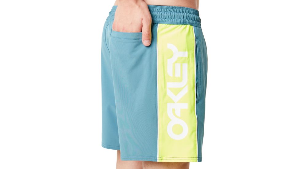 Oakley Barnie Beach Block 16 Boardshort - Mens, Alien Blue, 2XL, 482473A-68L-XXL