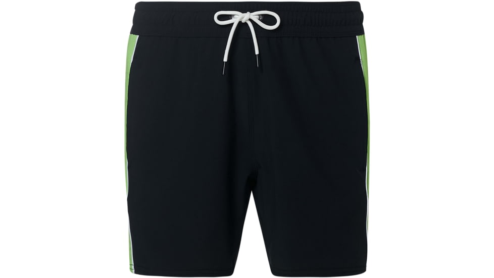 Oakley Barnie Beach Block 16 Swim Shorts - Mens, Blackout, Extra Small, 482473A-02E-XS