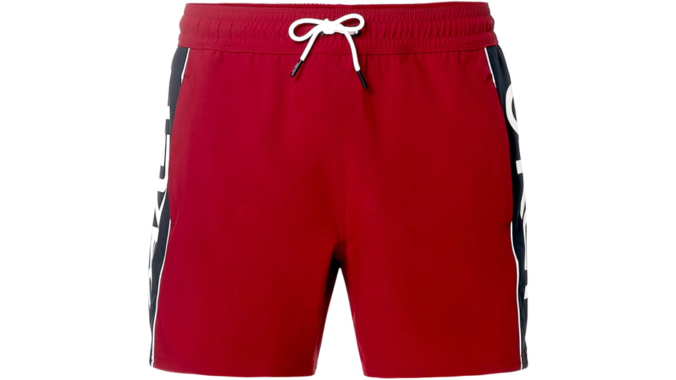 Oakley Barnie Beach Block 16 Swim Shorts - Mens, Raspberry, Large, 482473A-45A-L