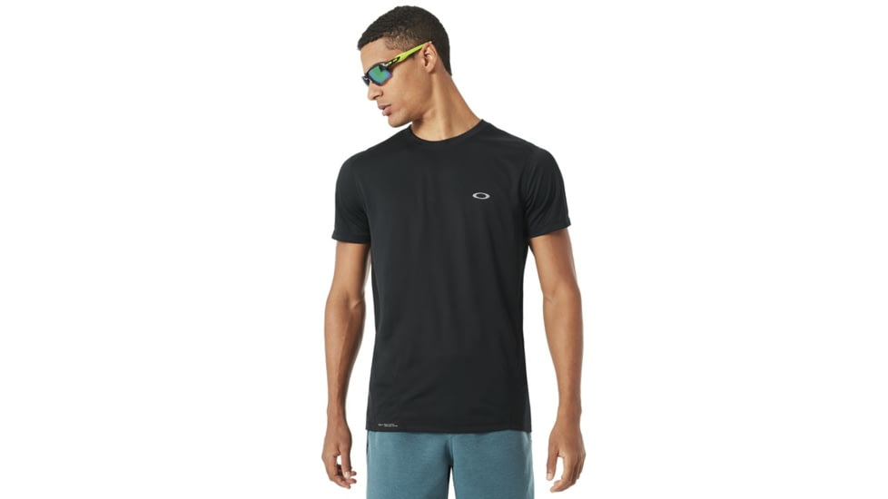 Oakley Base Short Sleeve - Mens, Blackout, Extra Small, 434006-02E-XS