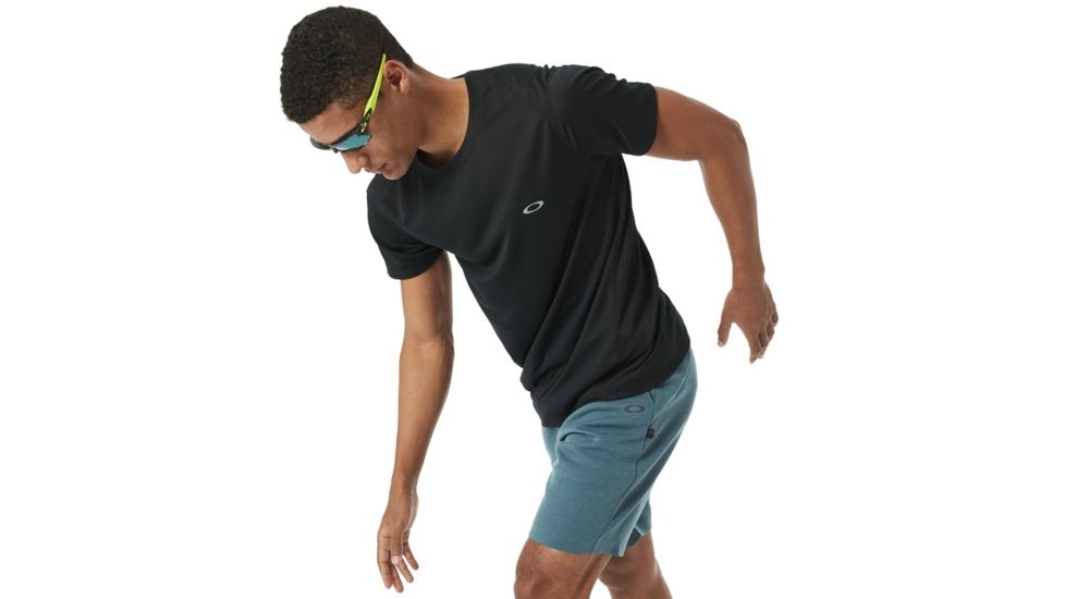 Oakley Base Short Sleeve - Mens, Blackout, Extra Small, 434006-02E-XS