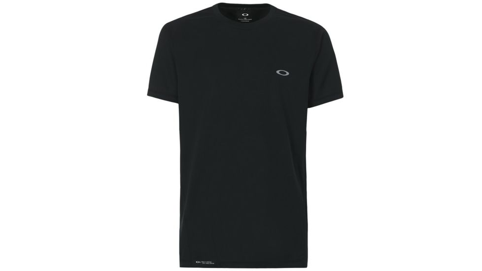 Oakley Base Short Sleeve - Mens, Blackout, Extra Small, 434006-02E-XS