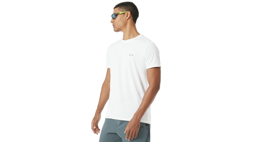 Oakley Base Short Sleeve - Mens, White, Extra Large, 434006-100-XL