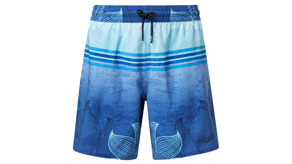 Oakley Beach Flower Striped 18 Inches - Mens, Flash Blue, Extra Large, 482450-6FA-XL