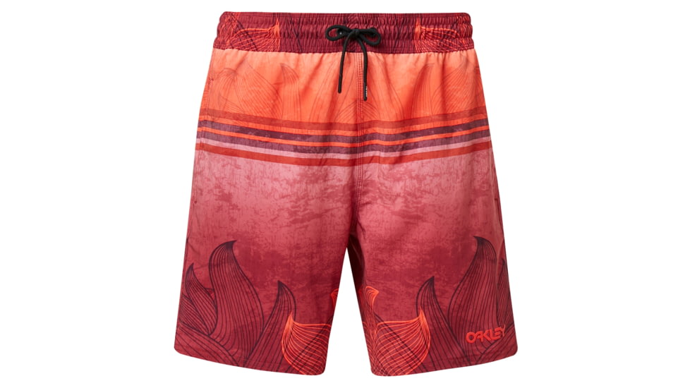 Oakley Beach Flower Striped 18 Inches - Mens, Sundried Tomato, Extra Large, 482450-4ST-XL