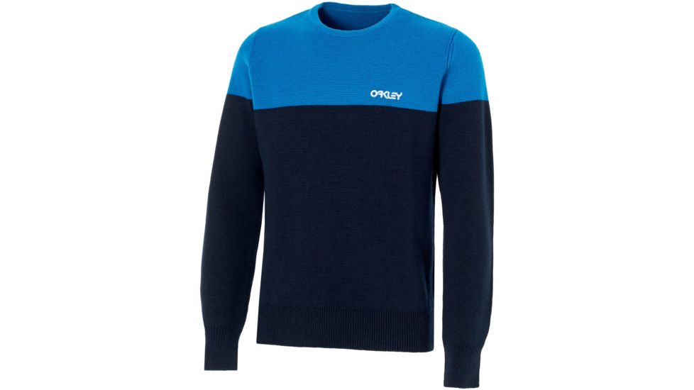 Oakley Bicolor Crew Neck - Mens, Fathom, Large, 434131-6AC-L