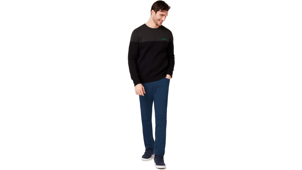 Oakley Bicolor Crew Neck Tee - Mens, Blackout, Medium, 434131-02E-M