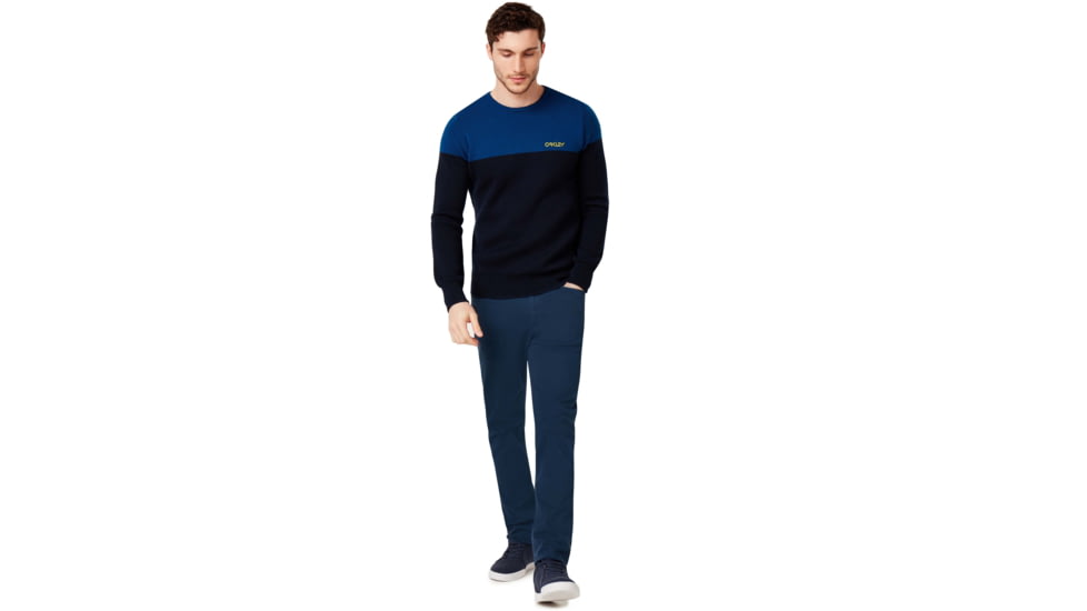 Oakley Bicolor Crew Neck Tee - Mens, Foggy Blue, Medium, 434131-6FB-M
