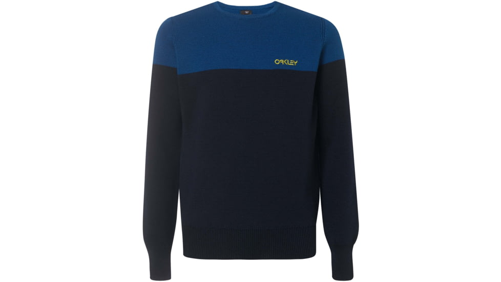 Oakley Bicolor Crew Neck Tee - Mens, Foggy Blue, Medium, 434131-6FB-M