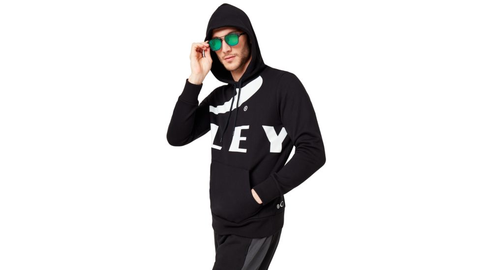Oakley Big Logo Ellipse Hoodie - Mens, Blackout, Extra Small, 472589-02E-XS