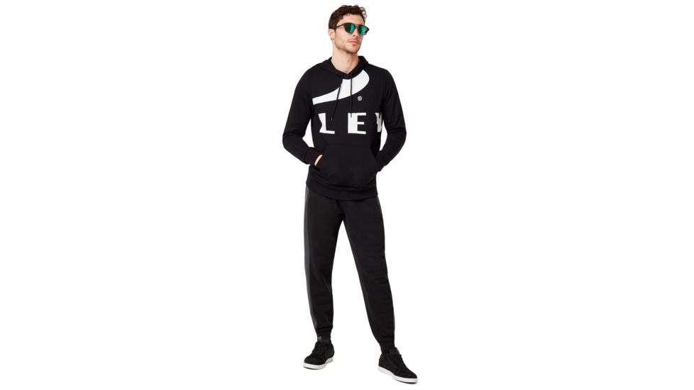 Oakley Big Logo Ellipse Hoodie - Mens, Blackout, Extra Small, 472589-02E-XS