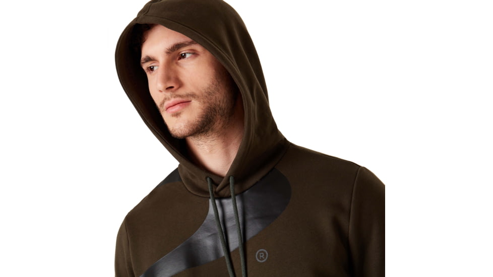 Oakley Big Logo Ellipse Hoodie - Mens, New Dark Brush, Extra Small, 472589-86L-XS