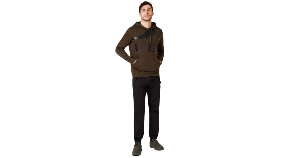 Oakley Big Logo Ellipse Hoodie - Mens, New Dark Brush, Extra Small, 472589-86L-XS