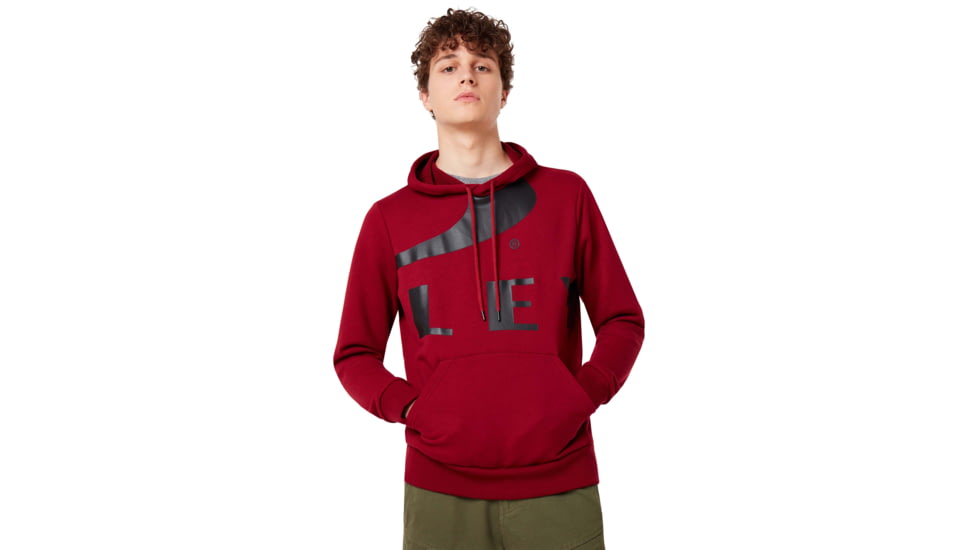 Oakley Big Logo Ellipse Hoodie - Mens, Raspberry, Small, 472589-45A-S