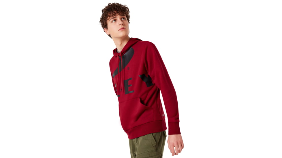 Oakley Big Logo Ellipse Hoodie - Mens, Raspberry, Small, 472589-45A-S