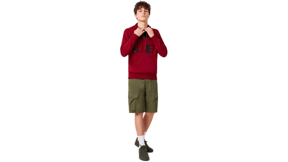 Oakley Big Logo Ellipse Hoodie - Mens, Raspberry, Small, 472589-45A-S