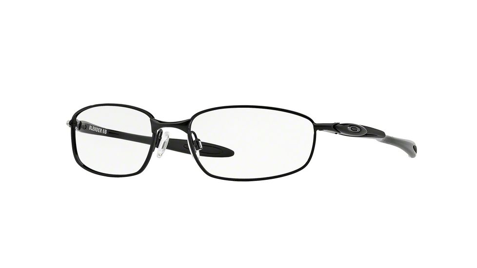 Oakley Blender 6B Eyeglasses 316204-55 - Polished Black Frame, Clear Lenses