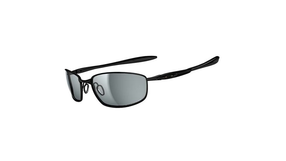 Oakley Blender Sunglasses, Polished Black Frame, Grey Lens, Polarized OO4059-03