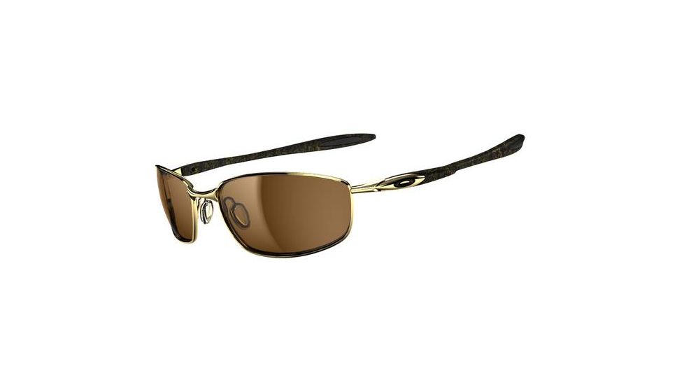 Oakley Blender Shades, Polish Gold+Gold Ghost Txt Frame, Dark Bronze Lens OO4059-05