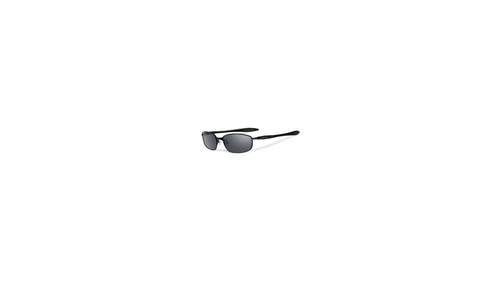 Oakley Blender Sunglasses, Black Iridium Polarized Lens, Polished Black Frame OO4059-11
