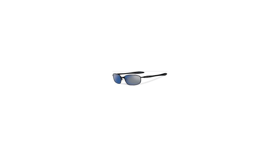 Oakley Blender Sunglasses, Ice Iridium Polarized Lens, Polished Black Frame OO4059-12