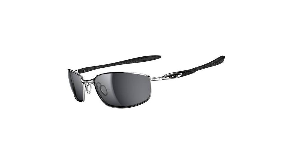 Oakley Blender Single Vision Prescription Sunglasses - Chrome/Silver Ghost Text Frame OO4059-02
