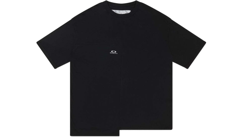 Oakley Block Short Sleeve Tee - Men's, Blackout, Medium, 457770-02E-M