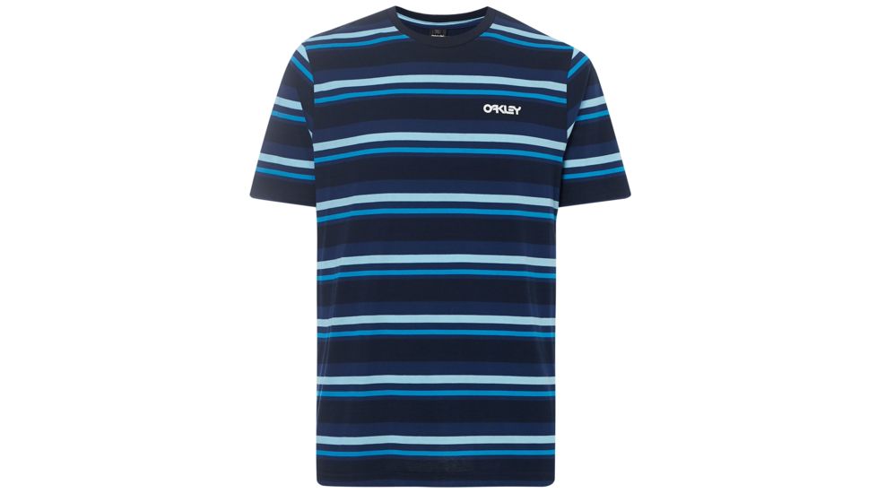 Oakley Bold Yd Stripe Tee - Mens, Fathom, Extra Small, 457701-6AC-XS