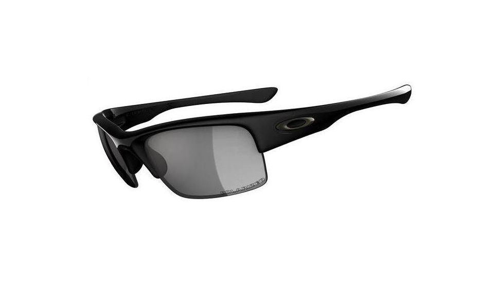 Oakley Bottlecap XL Polished Black Frame w/ Grey Polarized Lenses Sunglasses 04-212