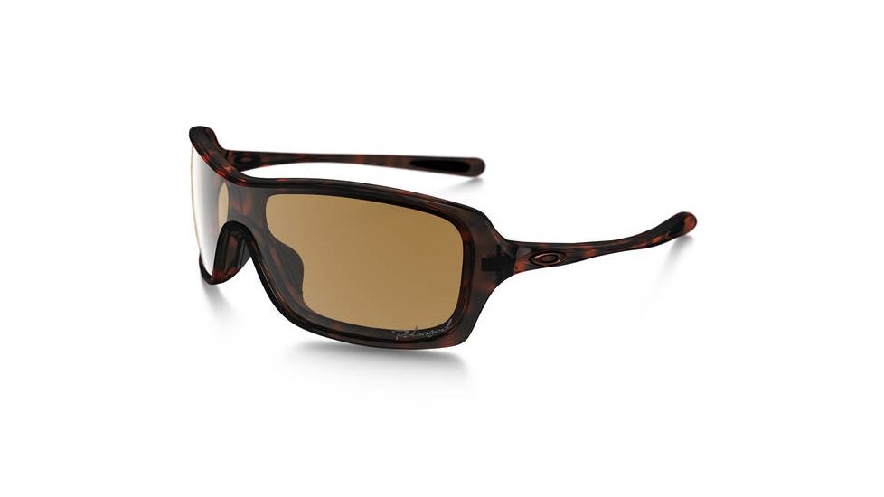 Oakley Break Up Womens Sunglasses, Tortoise Frame, Bronze Polarized Lens OO9202-06
