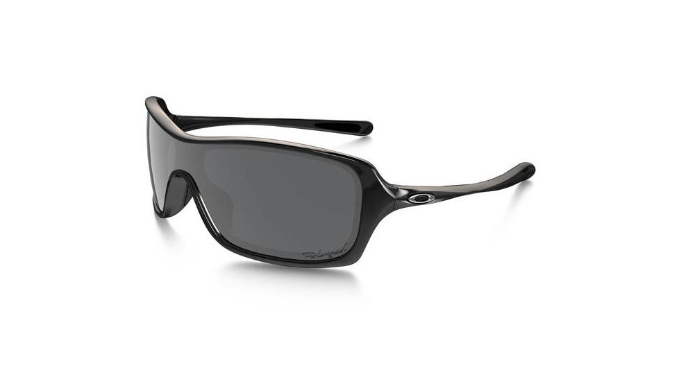 Oakley Break Up Womens Sunglasses, Polished Black Frame, Black Iridium Polarized Lens OO9202-09