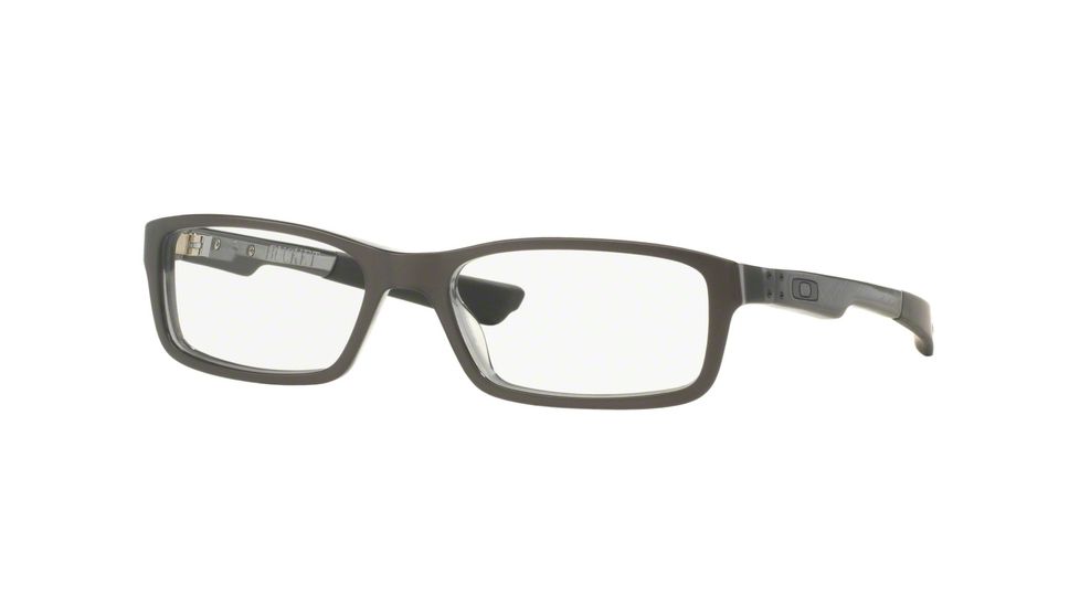 Oakley Bucket Bifocal Prescription Eyeglasses 106001-51 - Polished Steel Frame, Clear Lenses