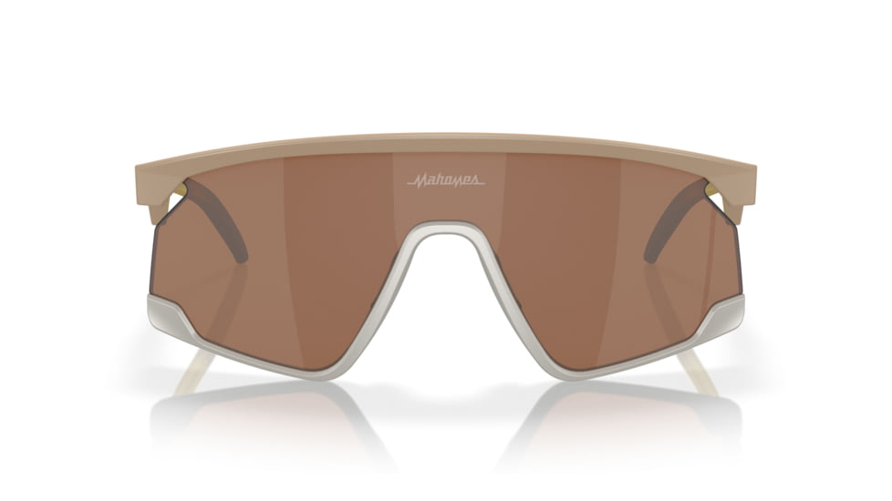 Oakley BXTR Patrick Mahomes II Collection Sunglasses, Matte Desert Tan, PRIZM Tungsten, PRIZM Tungsten, OO9280-0839