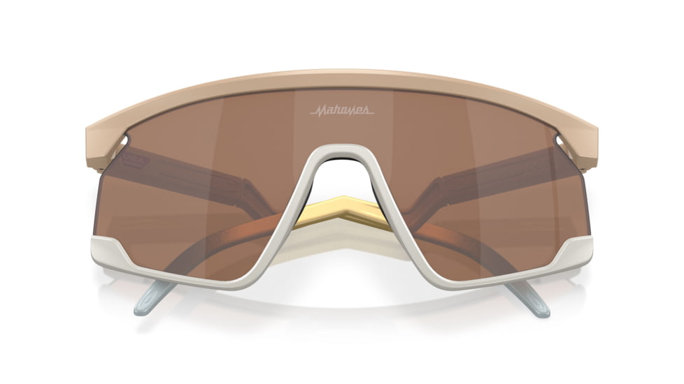 Oakley BXTR Patrick Mahomes II Collection Sunglasses, Matte Desert Tan, PRIZM Tungsten, PRIZM Tungsten, OO9280-0839