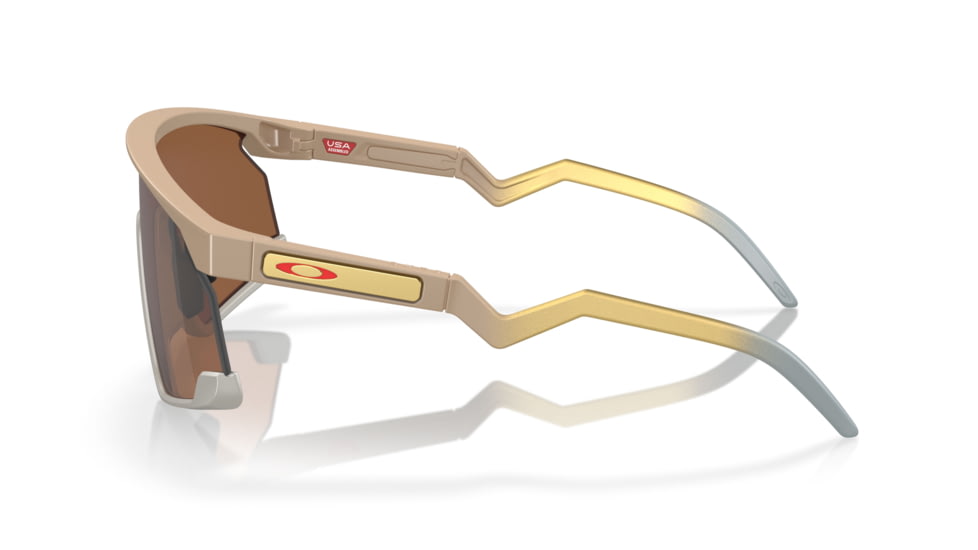Oakley BXTR Patrick Mahomes II Collection Sunglasses, Matte Desert Tan, PRIZM Tungsten, PRIZM Tungsten, OO9280-0839