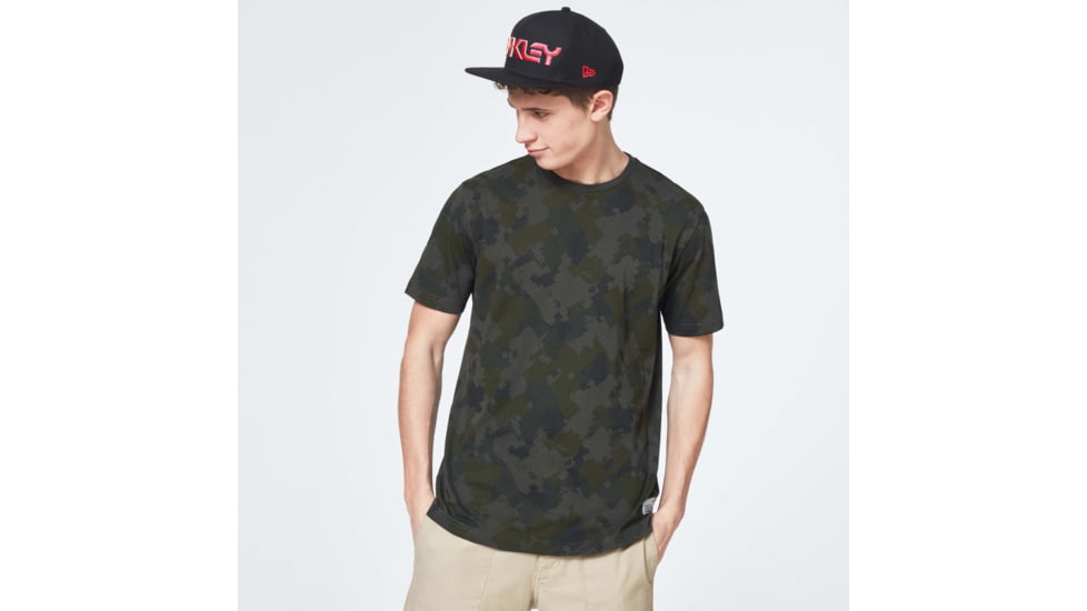 Oakley Cadpat Camo Short Sleeve Tee - Mens, Cadpat Dark Brush Camo P, Extra Large, FOA400039-95D-XL