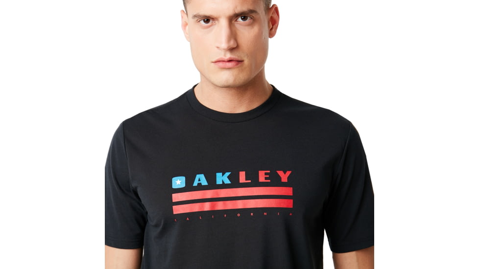 Oakley California Tee - Mens, Blackout, Small, 457772-02E-S