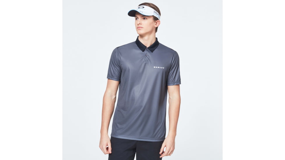 Oakley Camo Back Evo Golf Short Sleeve Polo Shirt - Mens, Wrought Iron, Extra Large, FOA400647-25W-XL