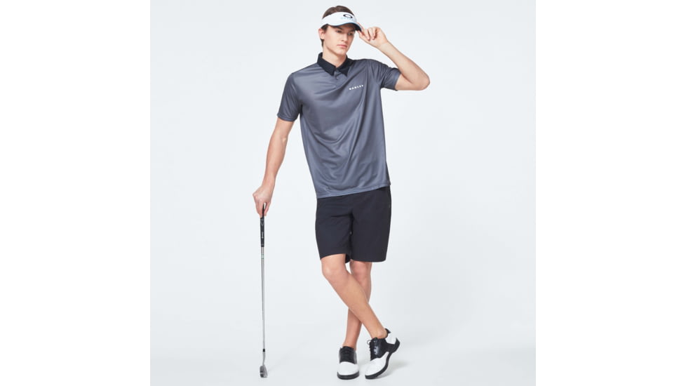 Oakley Camo Back Evo Golf Short Sleeve Polo Shirt - Mens, Wrought Iron, Extra Large, FOA400647-25W-XL