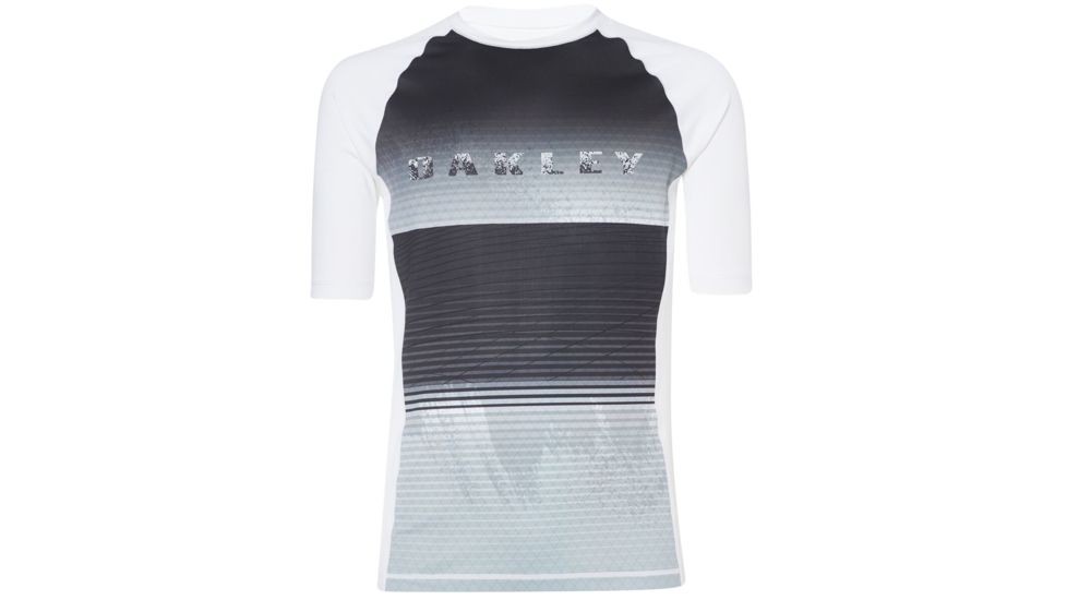 Oakley Asymmetrical Dynamic Rashguard - Mens, White, 2XL, 482461-100-XXL