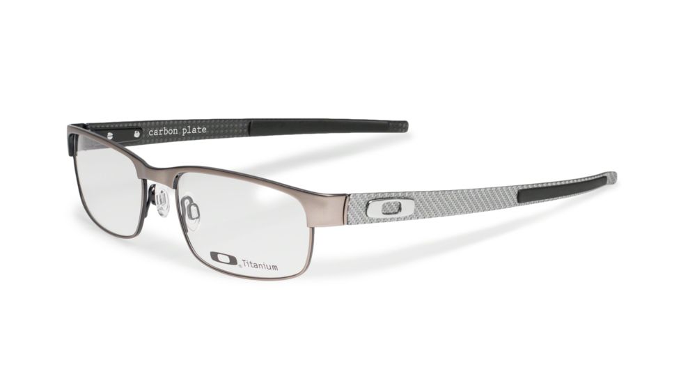 Oakley Carbon Plate Single Vision Prescription Eyeglasses, Polished Midnight Frame, OX5079-0355SV