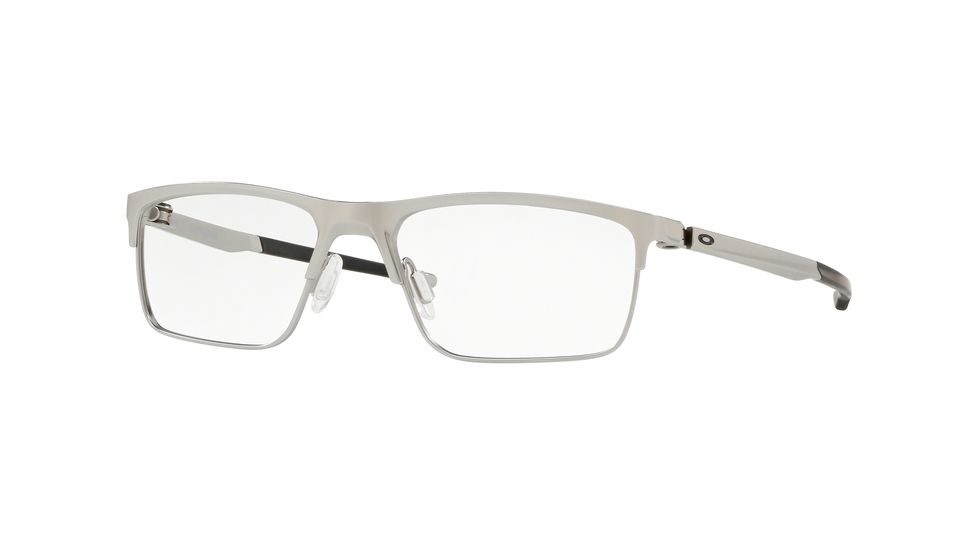 Oakley CARTRIDGE OX5137 Prescription Eyeglasses 513703-52 - Satin Chrome Frame, Clear Lenses