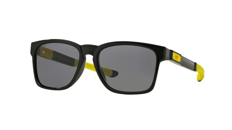 Oakley CATALYST OO9272 Progressive Prescription Sunglasses OO9272-927217-55 - Lens Diameter 55 mm, Frame Color Polished Black vr/46