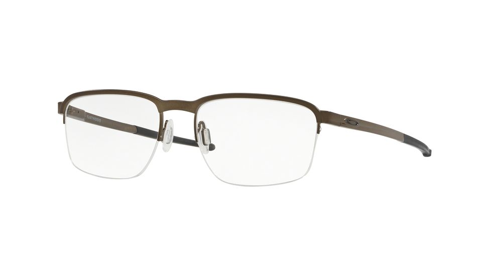 Oakley CATHODE OX3233 Eyeglass Frames 323302-54 - Pewter Frame, Clear Lenses