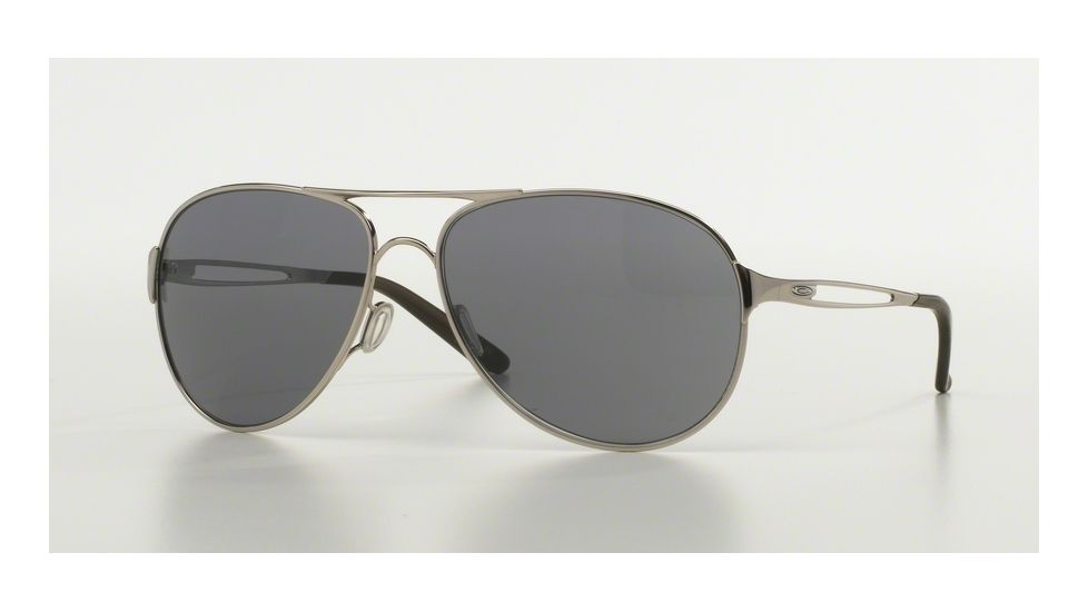 Oakley CAVEAT OO4054 Single Vision Prescription Sunglasses OO4054-405402-60 - Lens Diameter 60 mm, Frame Color Polished Chrome