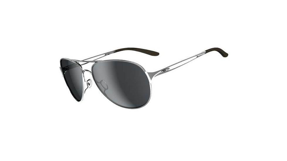 Oakley Caveat Sunglasses, Polished Chrome Frame, Grey Lens OO4054-02