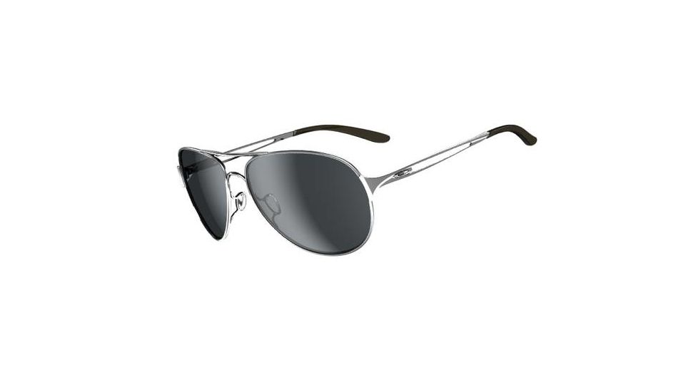 Oakley Caveat Sunglasses, Polished Chrome Frame, Grey Lens OO4054-02