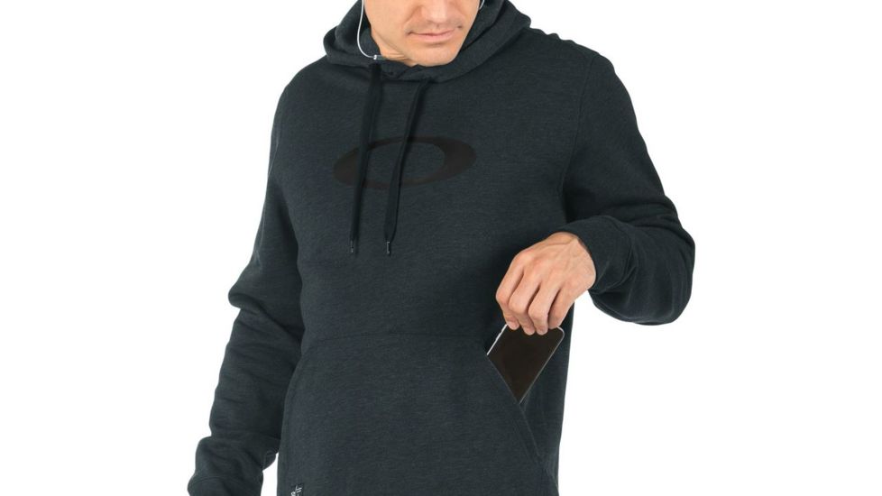 Oakley Chakra PO Fleece, Jet Black Heather, Medium 461353-01S-MD