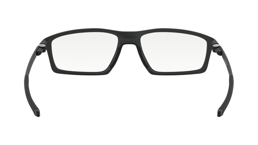 Oakley CHAMBER OX8138 Eyeglass Frames 813801-55 - Satin Black Frame, Clear Lenses