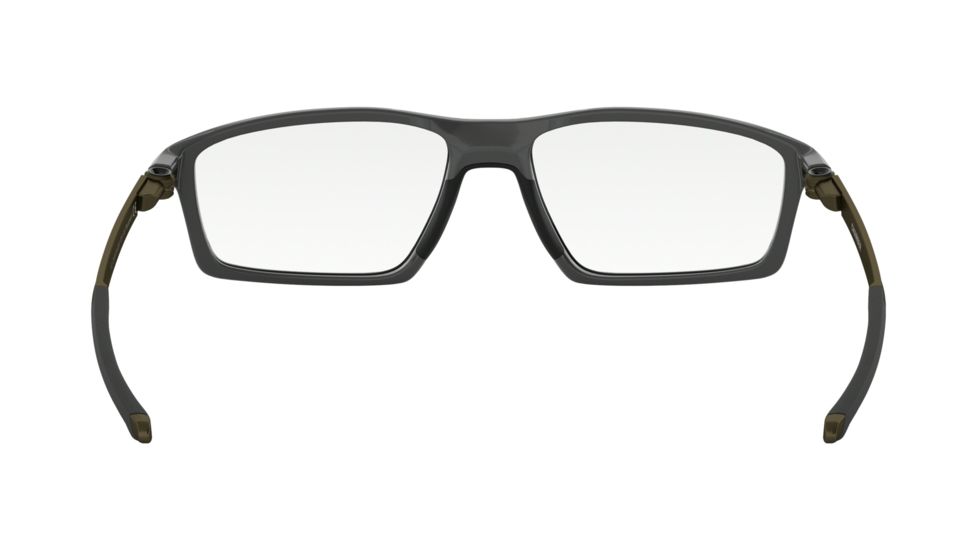 Oakley CHAMBER OX8138 Eyeglass Frames 813802-55 - Satin Pavement Frame, Clear Lenses
